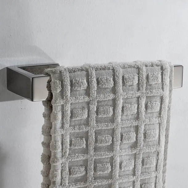 Matte Black Towel Rail 304 Stainless Steel Towel Bar, Mirror Polished, Brushed Wall Mounted Bathroom & Kitchen