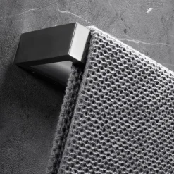 Matte Black Towel Rail 304 Stainless Steel Towel Bar, Mirror Polished, Brushed Wall Mounted Bathroom & Kitchen