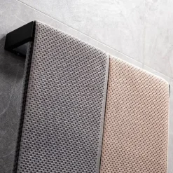 Matte Black Towel Rail 304 Stainless Steel Towel Bar, Mirror Polished, Brushed Wall Mounted Bathroom & Kitchen