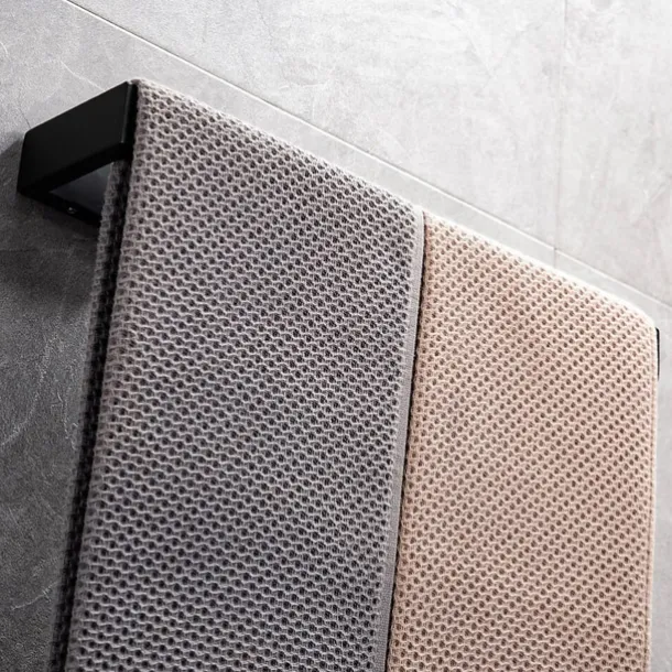 Matte Black Towel Rail 304 Stainless Steel Towel Bar, Mirror Polished, Brushed Wall Mounted Bathroom & Kitchen