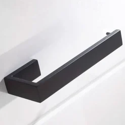 Matte Black Towel Rail 304 Stainless Steel Towel Bar, Mirror Polished, Brushed Wall Mounted Bathroom & Kitchen
