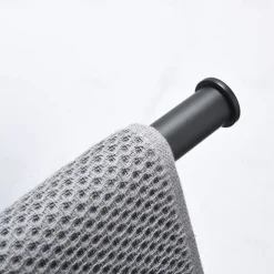 Matte Black Towel Rail Durable Wall Mounted Towel Rack Towel Bar Modern Stainless Steel for Bathroom Kithchen