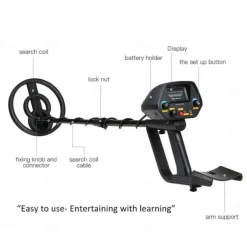 MD - 4080 Professional Metal Detector - Waterproof Pinpointer for Underground Gold, Silver, Copper and Iron Detection