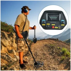 MD - 4080 Professional Metal Detector - Waterproof Pinpointer for Underground Gold, Silver, Copper and Iron Detection