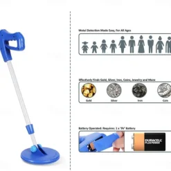 MD - 1005 Professional Underground Metal Detector - 3 - meter Gold Detector for Treasure Hunting and Archaeology, Educational Tool for Kids