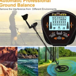 MD-830 Gold/Silver Metal Detector - LCD Display Professional Underground Treasure Hunter with High Sensitivity & Pinpoint Function
