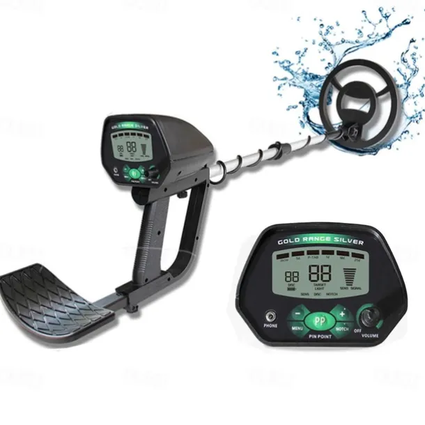 MD-4090 Handheld All-Metal Underground Detector - Gold/Silver/Copper/Iron Treasure Hunter with Waterproof Design & Pinpoint Function