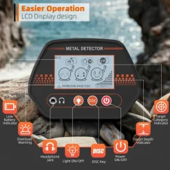 MD-4070 Kids Handheld Underground Metal Detector Toy - Outdoor Treasure Hunting Tool for Children