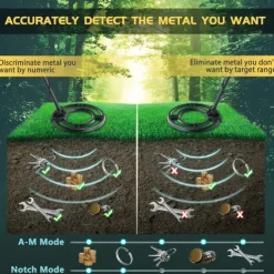 MD-3030 Portable Underground Metal Detector MD3030 Treasure Hunter Gold Digger Finder LCD Display Waterproof - Function Detector