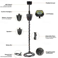 MD-3030 Portable Underground Metal Detector MD3030 Treasure Hunter Gold Digger Finder LCD Display Waterproof - Function Detector