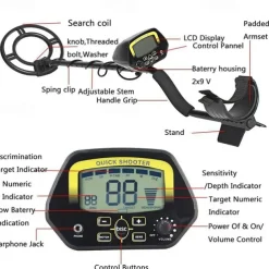 MD-3030 Portable Underground Metal Detector MD3030 Treasure Hunter Gold Digger Finder LCD Display Waterproof - Function Detector