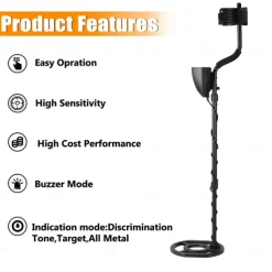 MD920 Underground Metal Detector Treasure Finder Gold Digger with 3.5mm Earphone Jack Waterproof Treasure Metal Detector