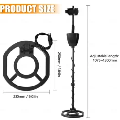 MD920 Underground Metal Detector Treasure Finder Gold Digger with 3.5mm Earphone Jack Waterproof Treasure Metal Detector
