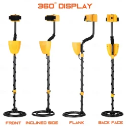 MD930 Waterproof Portable Metal Detector, High-sensitivity Underground Treasure Metal Detector with LCD