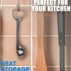 Measuring Spoon Set Stainless Steel Measuring Spoons Set of 6 Metal Measuring Spoon for Measuring Dry and Liquid Ingredients of Cooking Baking