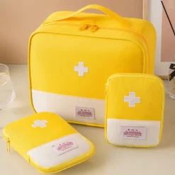 Medicine Storage Box Set, Portable Travel Compact First Aid Kit, Medical Organizer Bag for Medications & Essentials, Small Emergency Pouch for Travel