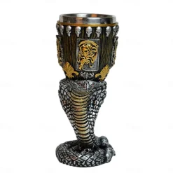 Medieval Goblet - Skull Beer Goblet Drinking - Stainless Steel Goblet Collectors - Ideal Gothic Gift, Party Decoration