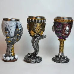 Medieval Goblet - Skull Beer Goblet Drinking - Stainless Steel Goblet Collectors - Ideal Gothic Gift, Party Decoration