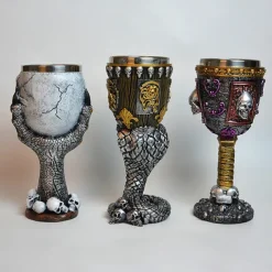 Medieval Goblet - Skull Beer Goblet Drinking - Stainless Steel Goblet Collectors - Ideal Gothic Gift, Party Decoration