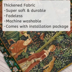 Medieval Painting Tapestry Middle Age Tapestry Wall Art Large Tapestry Mural Decor Photograph Backdrop Blanket Curtain Home Bedroom Living Room Decoration