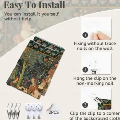 Medieval Painting Tapestry Middle Age Tapestry Wall Art Large Tapestry Mural Decor Photograph Backdrop Blanket Curtain Home Bedroom Living Room Decoration