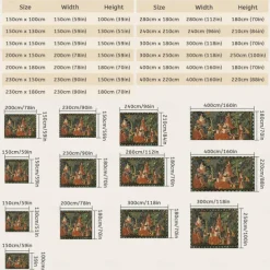 Medieval Painting Tapestry Middle Age Tapestry Wall Art Large Tapestry Mural Decor Photograph Backdrop Blanket Curtain Home Bedroom Living Room Decoration