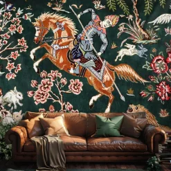 Medieval Tapestry Middle Age Tapestry Ethnic Vintage Wall Art Large Tapestry Mural Decor Photograph Backdrop Blanket Curtain Home Bedroom Living Room Decoration