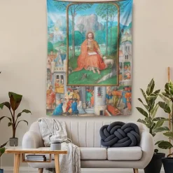 Medieval Tapestry Middle Age Hanging Tapestry Large Tapestry Mural Decor Photograph Backdrop Blanket Curtain Home Bedroom Living Room Decoration