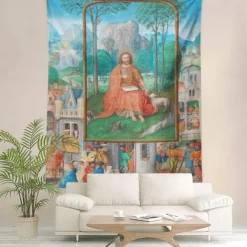 Medieval Tapestry Middle Age Hanging Tapestry Large Tapestry Mural Decor Photograph Backdrop Blanket Curtain Home Bedroom Living Room Decoration