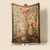 Medieval The Tree Of Life Soft Throws Blanket,Novelty Flannel Throw Blankets Warm Printed All Seasons Gifts Home Decor Big Blanket