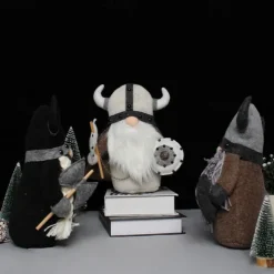 Medieval Viking Gladiator Gnome Plush Doll, Faceless Elder Warrior Stuffed Figurine, Nordic Knight Plush Decor Toy