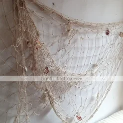 Mediterranean Decorative Fishing Net Thick Hemp Rope Background Wall Decoration Hanging Fish Net