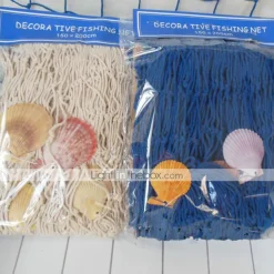 Mediterranean Decorative Fishing Net Thick Hemp Rope Background Wall Decoration Hanging Fish Net