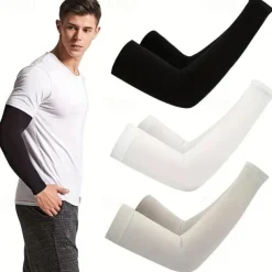 Men's And Women's Cooling Arm Sleeves, UV Sun Protection Arm Cover, Suitable For Golfing, Cycling, Running And Driving