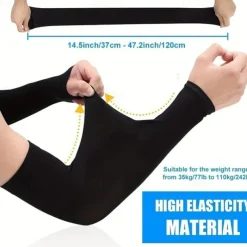 Men's And Women's Cooling Arm Sleeves, UV Sun Protection Arm Cover, Suitable For Golfing, Cycling, Running And Driving