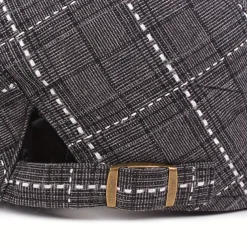 Men'S and Women'S Stylish Check Pattern Beanie Hat - Packable, Hand Washable, Autumn & Spring Fashion Cap, Autumn Fashion Cap Check Pattern Beanie Packable Hat