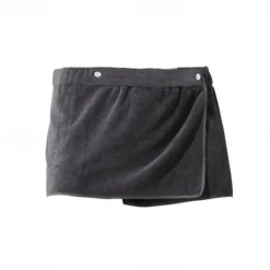 Men's Bath Towel Wearable and Wrapable Soft and Absorbent Extra-large Size Bathrobe-style Home-use Short Towel