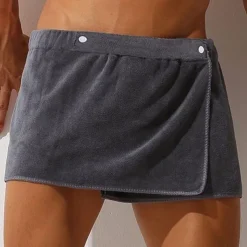 men's shorts home absorbent wearable towel pants beach sexy bath skirt microfiber anti-light