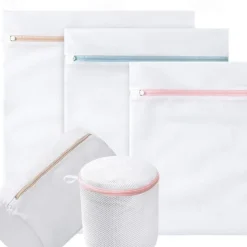 Mesh Laundry Bags for Delicates with Zipper, Lingerie Laundry Bag, Travel Storage Organize Bag, Clothing In-Wash Cleaning Bag For Laundry, Blouse, Hosiery, Stocking, Underwear, Bra, Lingerie