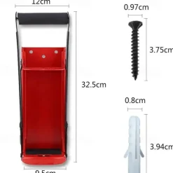 Metal Can Crusher Wall Mounted Thicker Metal Arms Heavy Duty Aluminum Can Crushers for Recycling 16oz Plastic Bottle Soda Can Smasher + 4 Mounting Screws