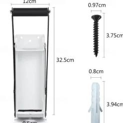 Metal Can Crusher Wall Mounted Thicker Metal Arms Heavy Duty Aluminum Can Crushers for Recycling 16oz Plastic Bottle Soda Can Smasher + 4 Mounting Screws