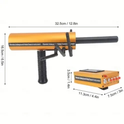 Metal Detector 30m Depth 1200m Range 6 Antenna Highly Accurate Metal Pinpointer Handheld Golden Diamond Miner Detector Metal Finding Detector Remote Search Underground Metal Device for Silvery Copper