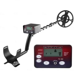 Metal Detector, TC-300 Underground Metal Detector Gold Detectors Treasure Finder Detector Circuit Metales High Sensitivity Waterproof Lightweight(TC-300)