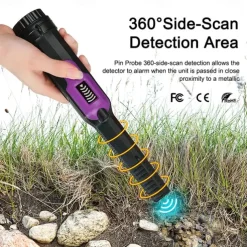 Metal Detector Treasure Hunting Locator Wand Outdoor Treasure Detector Detector