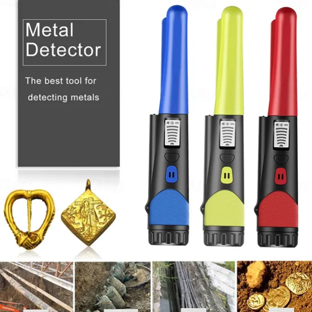 Metal Detector,Portable High Sensitivity Metal Detector One-button LED Indicator