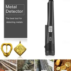 Metal Detector,Portable High Sensitivity Metal Detector One-button LED Indicator