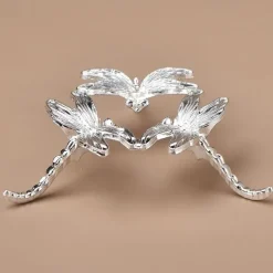 Metal Dragonfly Crystal Ball Stand, Compatible Glass Sphere Holder For Office, Home Decor, Party, Bedroom, Living Room Decoration