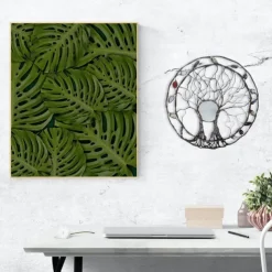 Metal Tree Of Life Ring Wrought Iron Ring Of Life Garden Crafts Wall Decoraiton Patio Yard Crafts Accessory