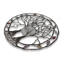 Metal Tree Of Life Ring Wrought Iron Ring Of Life Garden Crafts Wall Decoraiton Patio Yard Crafts Accessory