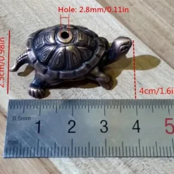 Metal Turtle Shaped Incense Stick Holder Bronze Finish Unique Home Decor Accessories